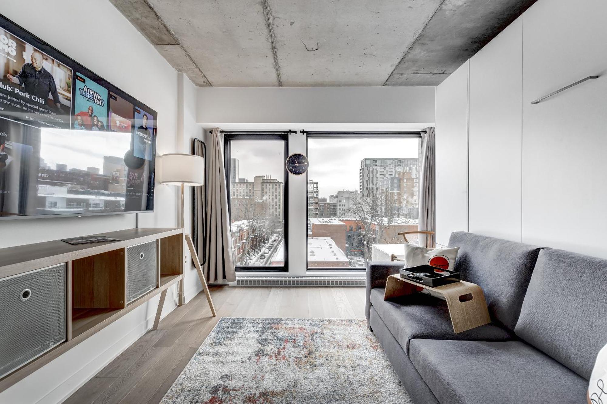 Magnifique Studio Au Centre-Ville A 5 Min A Pied De Tout Montréal Exterior foto